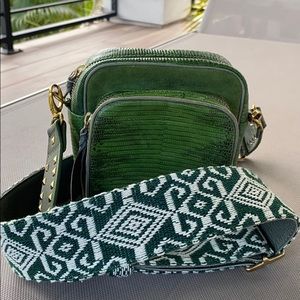 Claris Virot Lizard Moss Mini Charly bag